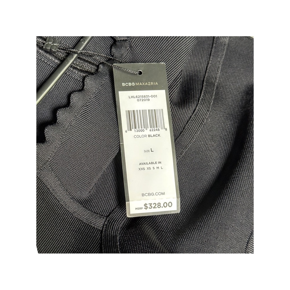 NWT Size L BCBGMAXAZRIA Womens Scalloped Sweetheart Dress - Picture 11 of 15